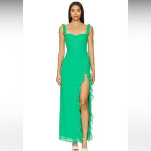 Lucille Maxi Dress in Green